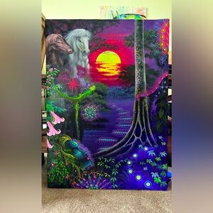 Enchanted ayahuasca visionary original painting
